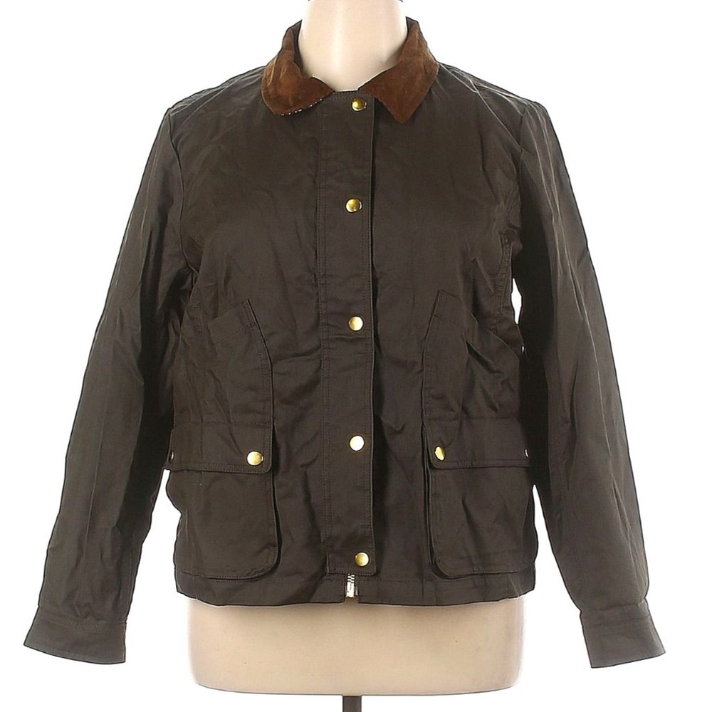 J. Crew Barn Jacket with Liberty Floral Print - Size L - NWT